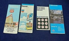 VINTAGE GAS & OIL ROAD MAPS 1970'S, STANDARD, CHEVRON, PHILLIPS 66, MOBIL, LOT/4
