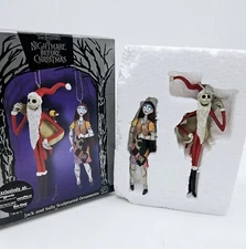 Disney Nightmare Before Christmas Ornaments Jack and Sally Sam Goody in Box 