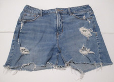WOMEN'S OLD NAVY BLUE DENIM CUT OFF SHORTS SIZE 6 BIN JN