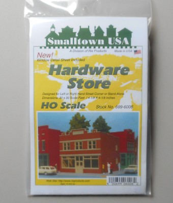 HARDWARE STORE BUILDING HO 1:87 SCALE LAYOUT DIORAMA PIKESTUFF 6006