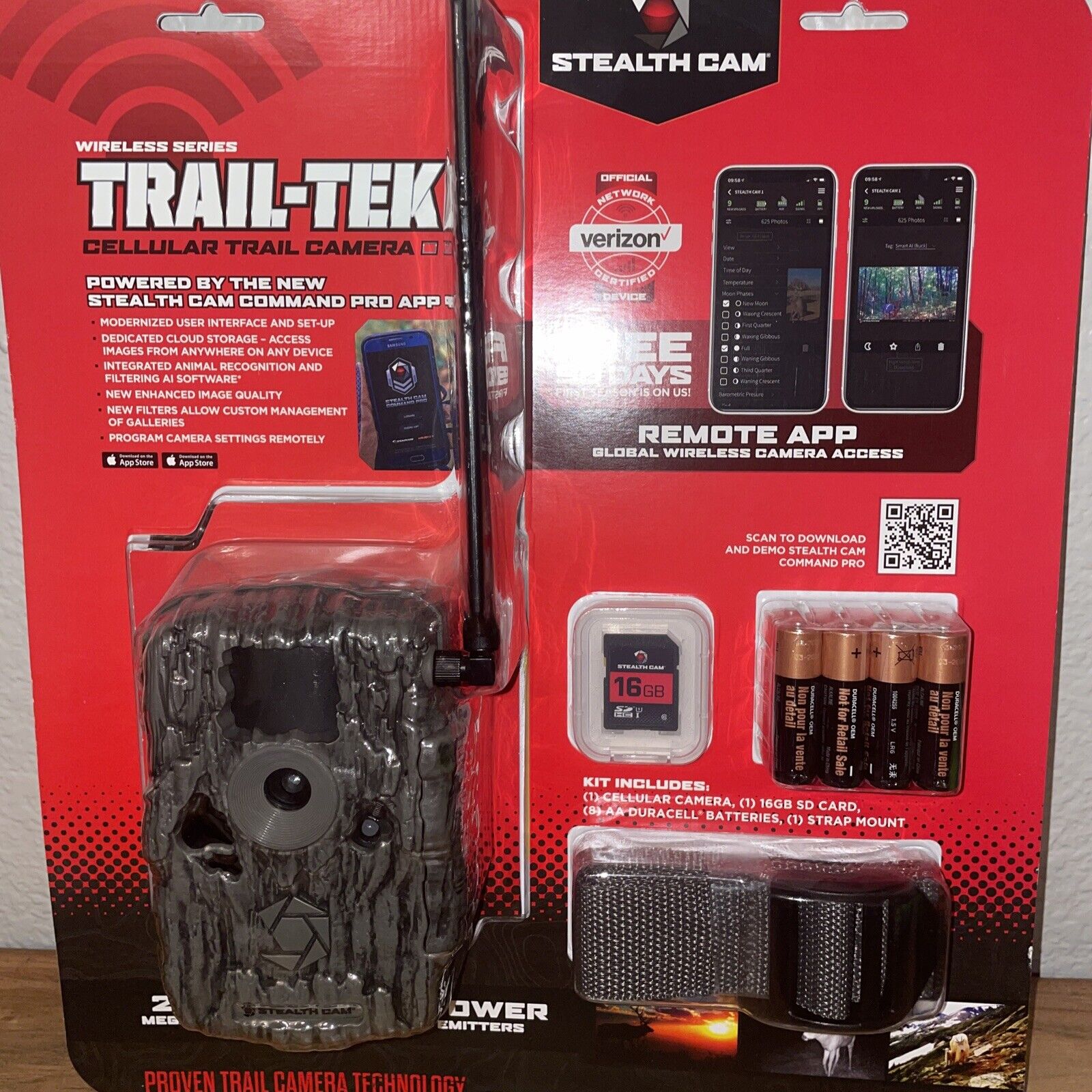 Stealth Cam STC-FVRZW Fusion Wireless 26MP Cellular Trail Camera AT&T Or Verizon