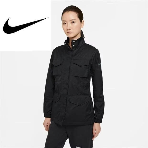 Nike womens jacket black deals