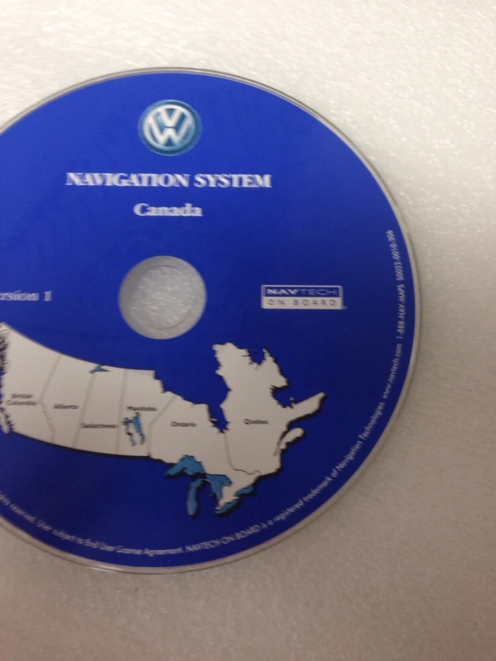 Volkswagen VW Touareg  Navigation CD Map Canada Version 1 S0022-0010-306 - Image 3 of 3