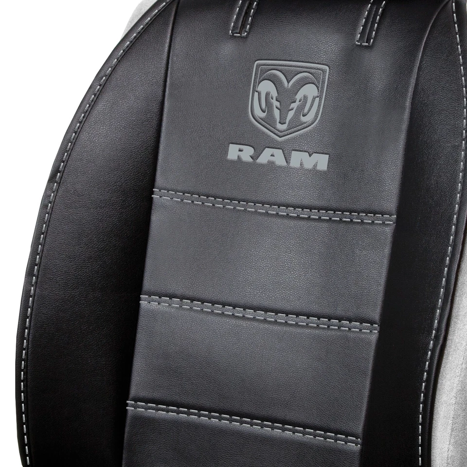⭐️⭐️⭐️⭐️⭐Nuevas fundas de asiento de cuero sintético para automóvil camioneta SUV para RAM ajuste universal Foto 3 de 4