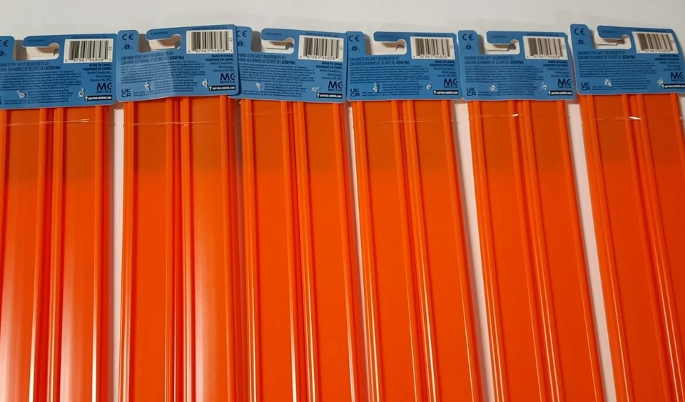 Hot Wheels Lot Set 12 Straight 24" Long Track Pieces, 24 Feet Total w/Connectors - Image 4 of 4