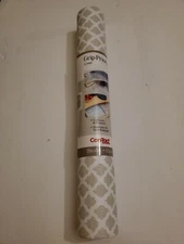 CON-TACT 18" x 8' NON-ADHESIVE GRIP PRINTS LINER-WASHABLE & STAIN RESISTANT-GRAY