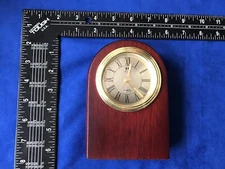 Decorative Mental Quartz Skeleton Clock Movement Mantel Wooden Clock