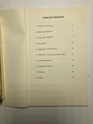 Fajita Fiesta By Rebecca Reyes Tex-Mex Fajitas Meals Desserts Mexican Food 1985 - Picture 3 of 24