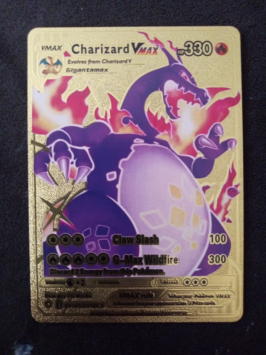 Shining Charizard ホロカード Ultra Rare Shining Charizard -107/105 Gold Foil Pokemon Fan