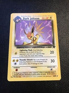 Dark Jolteon 38/82 Team Rocket Pokemon Card Near Mint WOTC