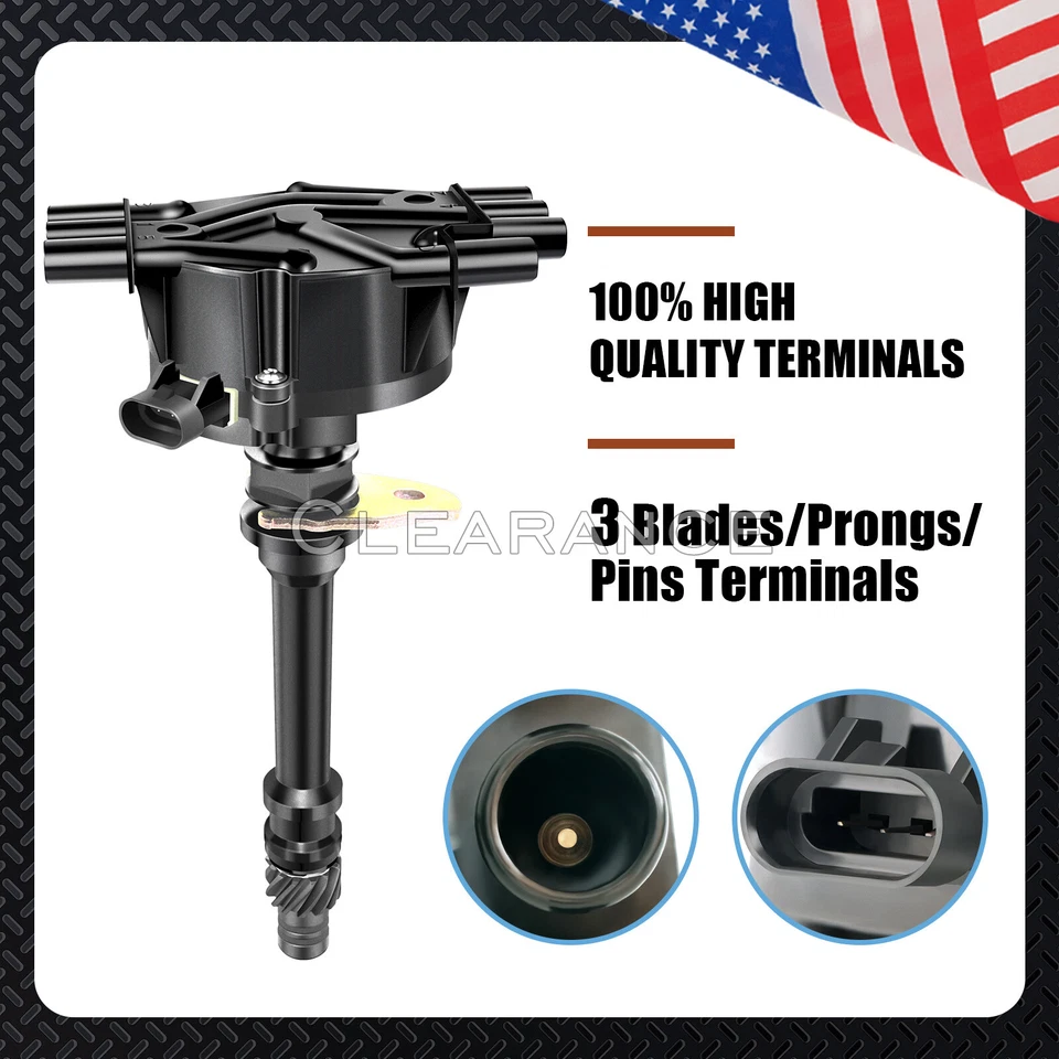 GM02 Distributor & ACDelco Spark Plug & Wires for 96-05 Chevy GMC Pickup 4.3L - Image 2 of 4