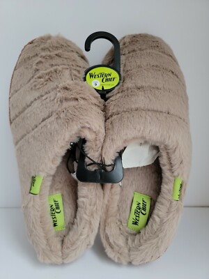 Women's Ester Slip-on Comfort Slippers Size 9, Tan by Western Chief. New
