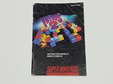 Tetris 2 Authentic Super Nintendo Manual Only DAMAGE