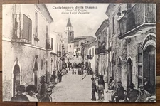 1915 CASTELNUOVO della DAUNIA scene of daily life of 900 ITALIAN-80460