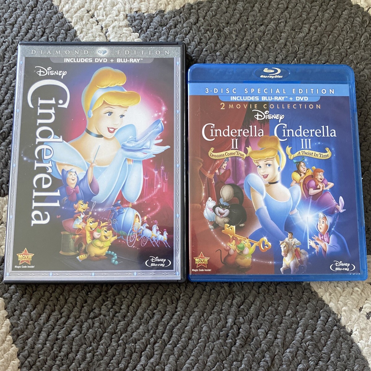 Disney: Cinderella 1-3 BLU-RAY/DVD | eBay