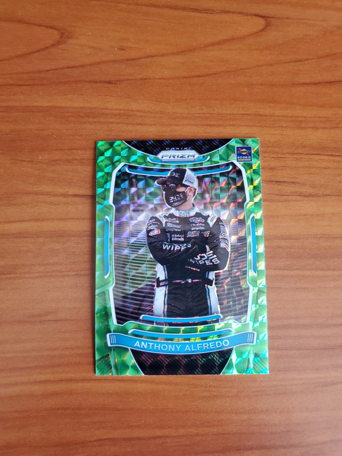 Anthony Alfredo 2021 Panini Prizm Racing NASCAR 17 Reactive Green