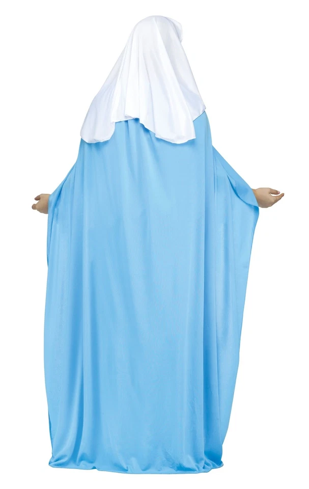 Virgin Mary Religious Adult Ladies Halloween Costume Dress Plus Size - Image 2 of 2