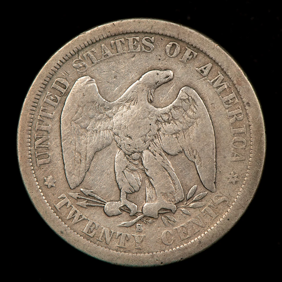 1875-S 20c Twenty Cent Piece - VG/Fine - SKU-Y6046 - Image 4 of 4