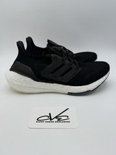 MEN'S ADIDAS ULTRABOOST 21 RUNNING SHOES Black White Size 7.5 MSRP $180