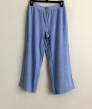 Susan Graver Petite Printed Spa Knit Cropped Pants - Blue Sz XSP a487775