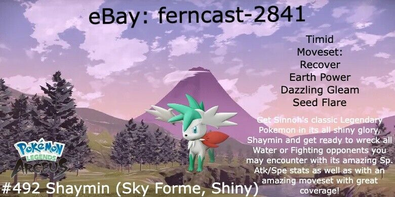 Pokemon Legends Arceus Shaymin Sky