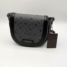The Bridge - Borsa a tracolla in pelle sintetica con logo stampato. Nuova