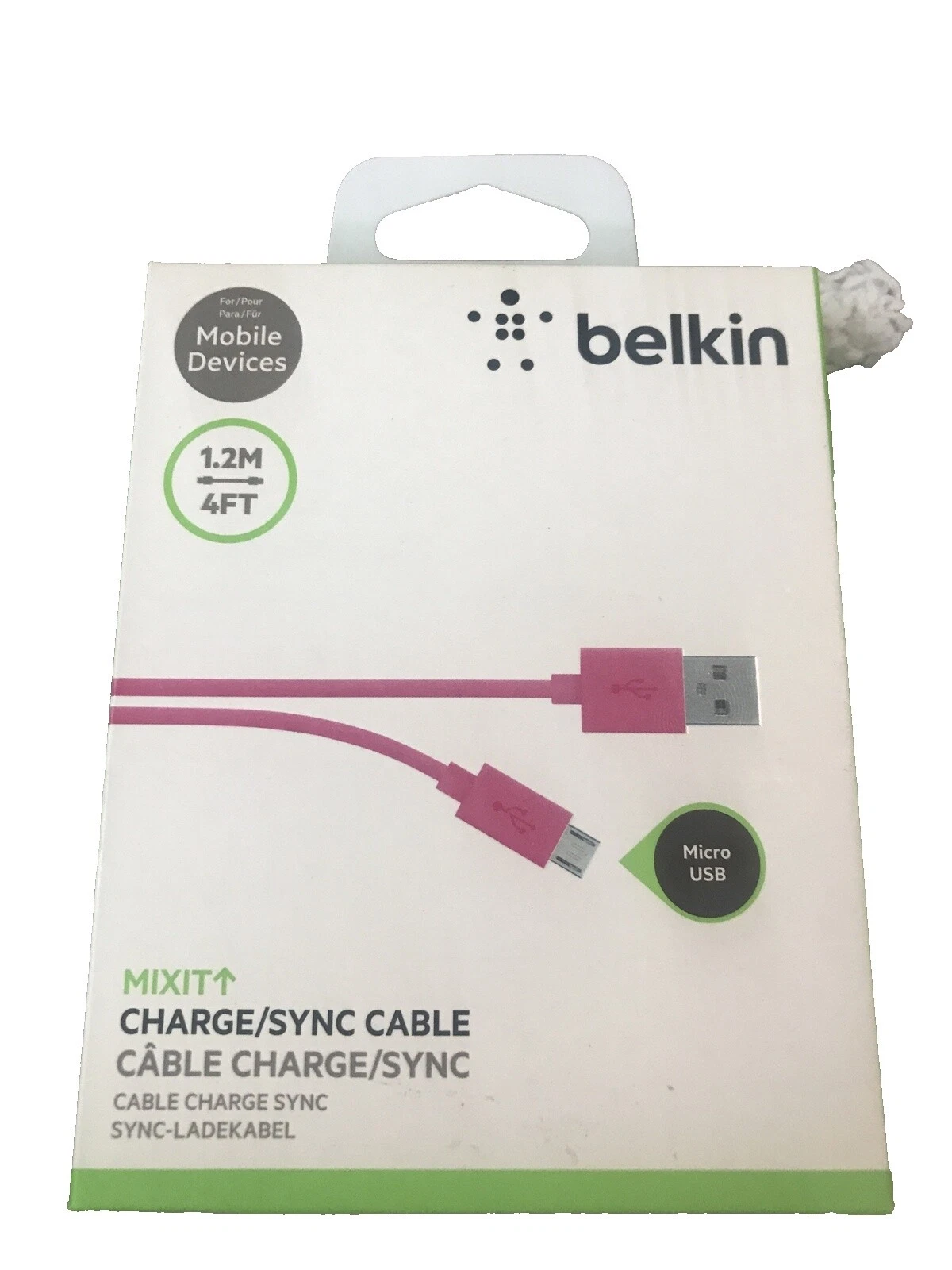 Los cables USB para Teléfono Celular Belkin Samsung Galaxy Note