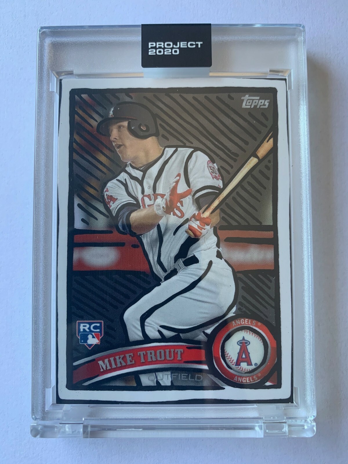 Topps PROJECT 2020 Card 207 - Mike Trout LA ANGELS by Joshua Vides - In hand!