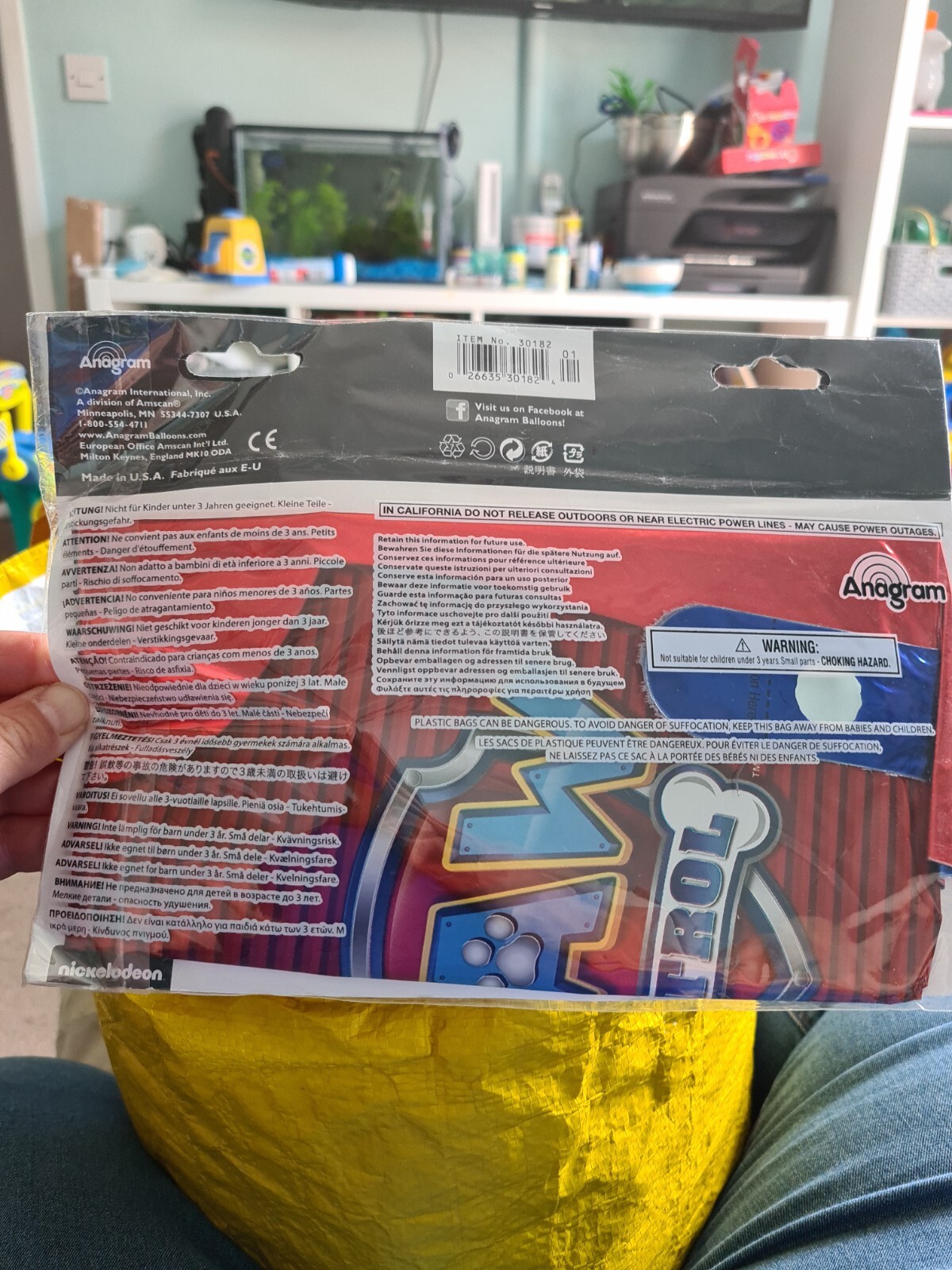 Anagram Paw Patrol Chase & Marshall 2 Sided Foil Birthday Party Balloon 27"