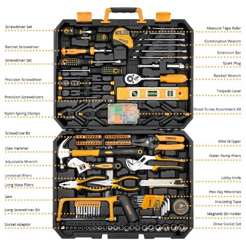 228Pcs Socket Wrench Auto Repair Tool Combination Mixed Tool Set Hand Tool Kit - Picture 2 of 13
