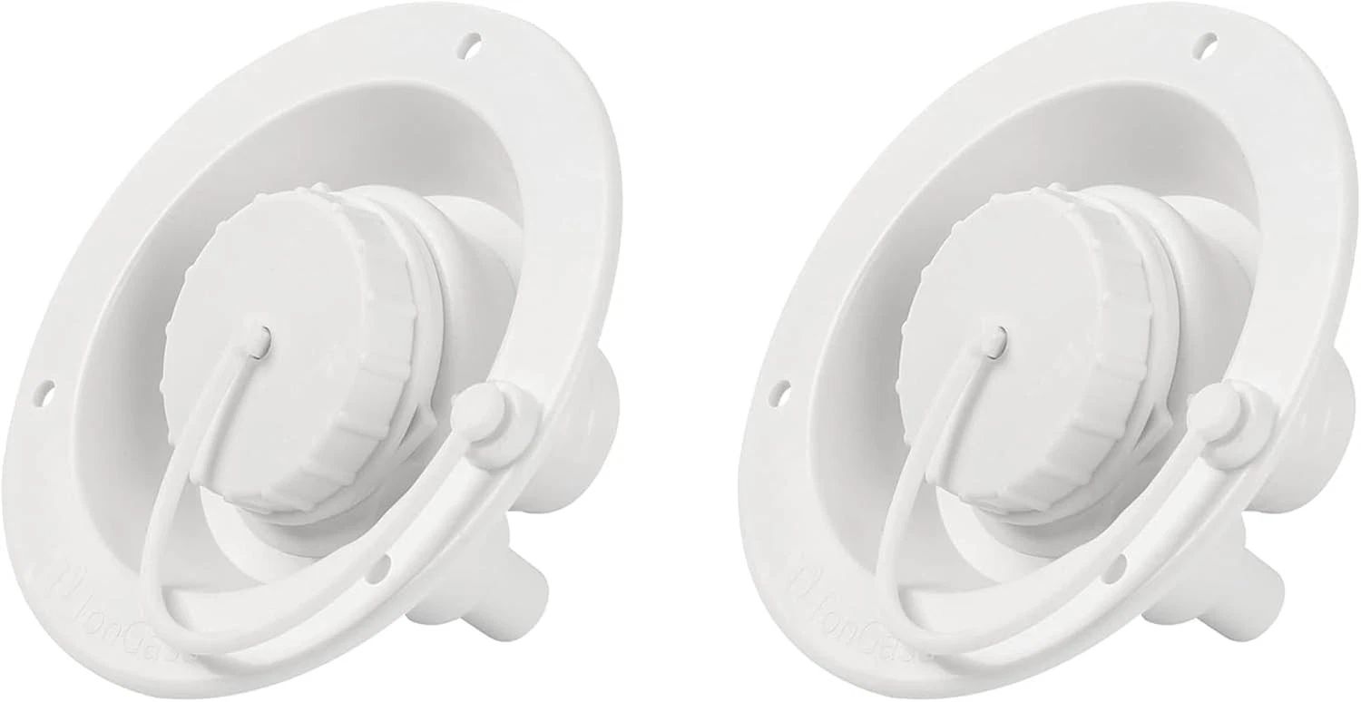TonGass (2-Pack, White) Universal Fit Gravity Feed Fresh 4 inches, White