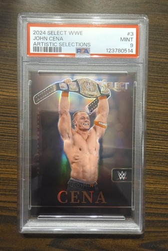 John Cena 2024 WWE Select Artistic Selections SSP Case Hit PSA 9