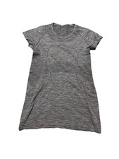 Lululemon Swiftly Tech Womens Seamless Short Sleeve Shirt Running Gray Sz 6 H74