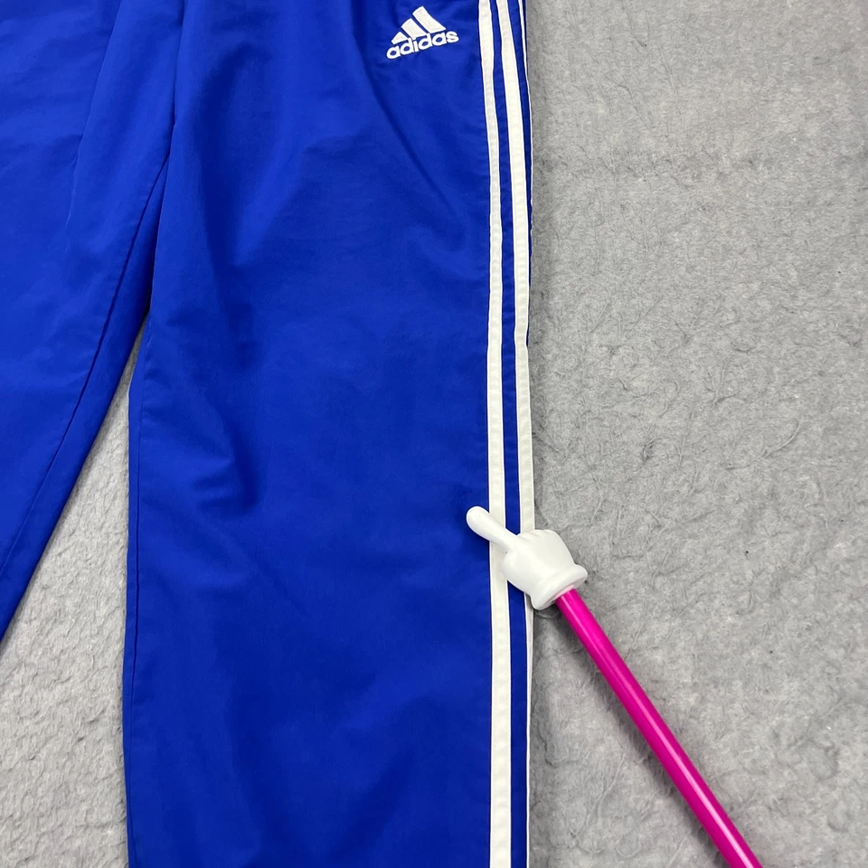 Pantalones deportivos Chelsea Football Club Adidas para hombre XL azul cremallera al tobillo tres rayas Foto 2 de 4