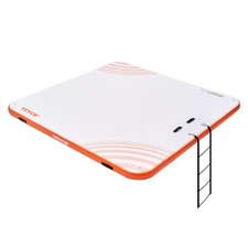 7x7ft Inflatable Floating Dock, PVC Non-Slip, w/ Ladder Carry Bag