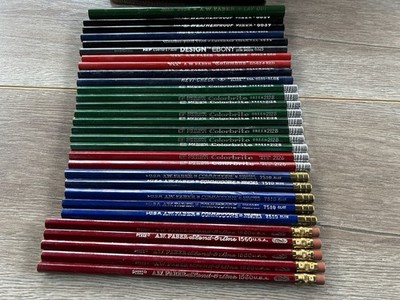 Vintage A. W. Eberhard Faber Germany Colorbrite Columbus Colored Pencil Lot