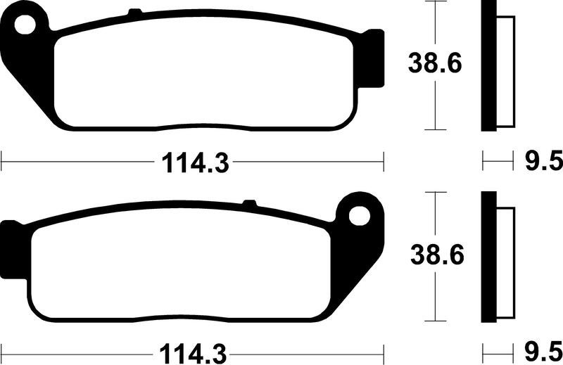 Plaquettes de frein TECNIUM MF429 en métal fritté pour moto