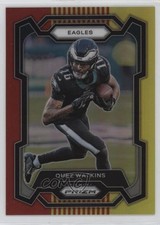 2023 Panini Prizm Red & Yellow Prizm 17/44 Quez Watkins #246 19fe