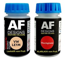 Lackstift für VW / Volkswagen LE1M Mexicobeige + Klarlack je 50ml Autolack Set