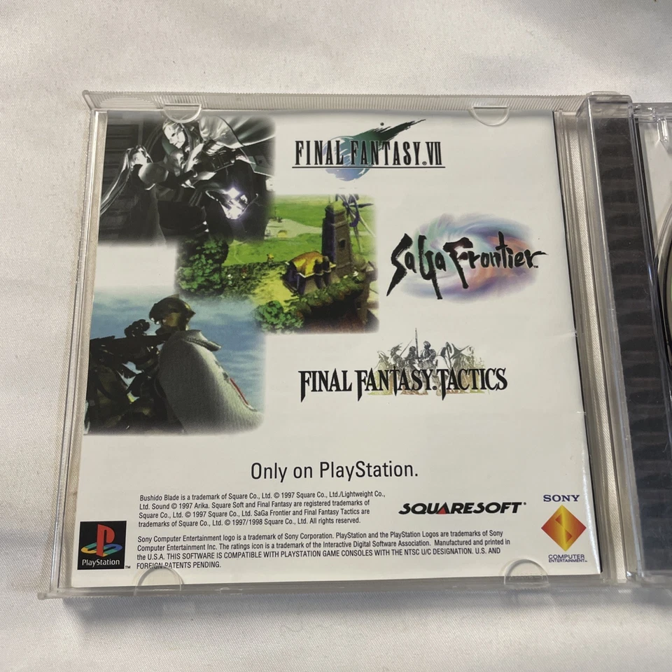 Bushido Blade PS1 Black Label (Sony PlayStation 1, 1997) Complete w/ Manual CIB - Image 3 of 4