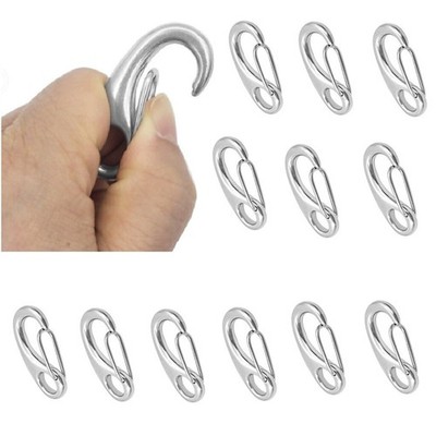 12x Edelstahl 316 Spring Gate Snap Hook Clip Marine Grade Hummer Kralle