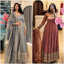 Bollywood Anarkali Gown Suit Indian Pakistani Party Wear Readymade Dress Wedding