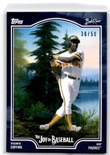 2025 Topps x Bob Ross: The Joy of Baseball #53 Tony Gwynn Prussian Blue #/50
