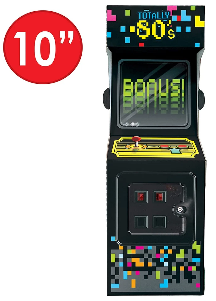 Three Dimensional Video Game Centerpiece Totally 80's Arcade Decorations, - Image 2 of 4