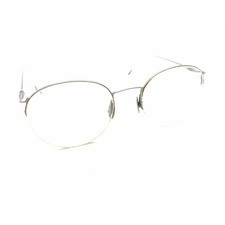 Lawrence Eyewear Vintage Mod T 28 Matte Silver Half Eyeglasses Frames 50-18 140