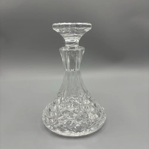 Vintage Waterford Crystal Ships Decanter With Stopper 6.5”