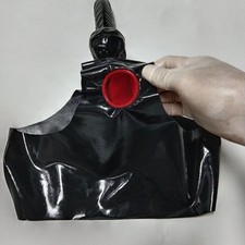 Mens Latex Shorts with Penies Sheath Catsuit Rubber Anus Sheath Briefs Fetish