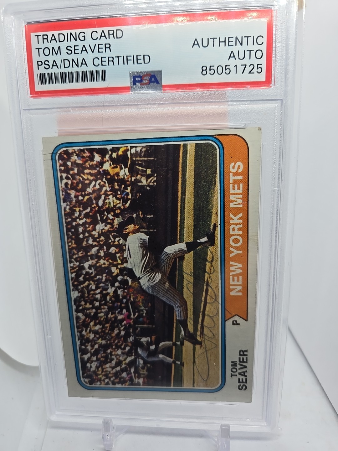 1974 Topps Tom Seaver Auto signed pen #80 NY Mets PSA/DNA Authentic --208
