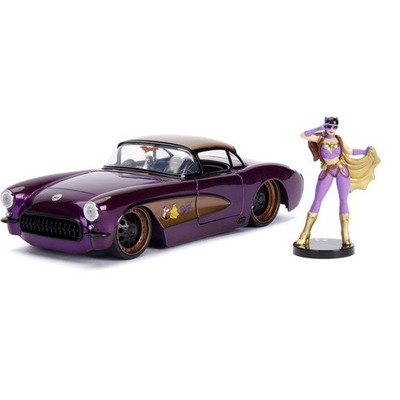 Jada Toys - DC Comics Bombshells Batgirl And 1957 Chevy Corvette Die-cast Car, 1