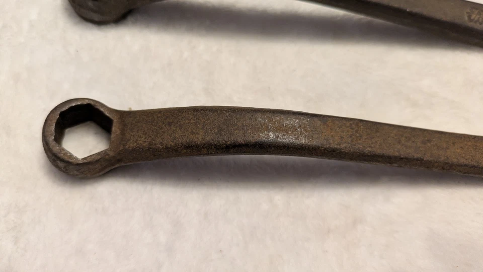 Ford M2 Llave Combinada Desplazada 1" Extremo Abierto y 11/16" Caja 6 pt Modelo T Lote De 3 Foto 3 de 4